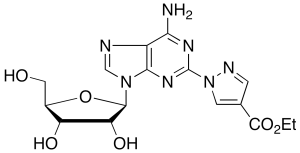 1-(6-Amino-9-Beta-D-ribofuranosyl-9H-purin-2-yl)-1H-pyrazole-4-carboxylic AcidEthyl Ester
