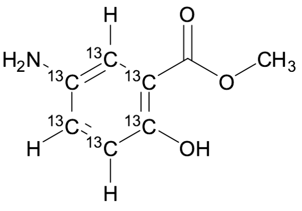 5-Amino Salicylic Acid Methyl Ester-¹³C₆