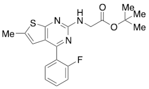 tert-Butyl 2-[4-(2-Fluorophenyl)-6-methylthieno[2,3-d]pyrimidin-2-ylamino]acetate