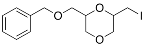 2-(Iodomethyl)-6-[(phenylmethoxy)methyl]-1,4-dioxane