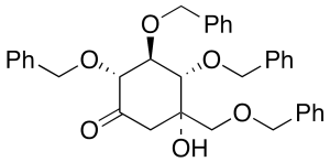 (2R,3S,4S,5S) -5-Hydroxy-2,3,4-tris(phenylmethoxy)-5-[(phenylmethoxy)methyl]-cyclohexanone