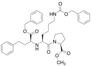 (S)-Methyl 1-((S)-2-(((S)-1-(Benzyloxy)-1-oxo-4-phenylbutan-2-yl)amino)-6-(((benzyloxy)carbonyl)amino)hexanoyl)pyrrolidine-2-carboxylate