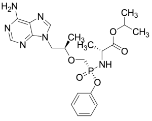 D-Alanine N-[(R)-[[(1R)-2-(6-Amino-9Hpurin-9-yl)-1-methylethoxy]methyl]phenoxyphosphinyl]-1-methylethyl Ester