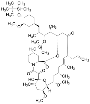 23-Hydroxy-33-O-tert-butyldimethylsilyloxy-27-O-trimethylsilyl-iso-FK-506