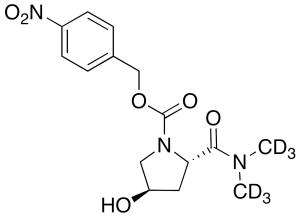 (2S,4R)-2-[(Dimethylamino)carbonyl]-4-hydroxy-1-pyrrolidinecarboxylic Acid-d6 4-Nitrobenzyl Ester