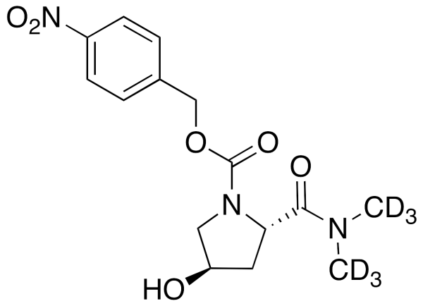 (2S,4R)-2-[(Dimethylamino)carbonyl]-4-hydroxy-1-pyrrolidinecarboxylic Acid-d6 4-Nitrobenzyl Ester