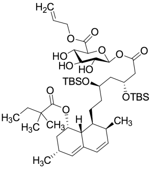 Simvastatin t-Butyldimethylsilyl Acyl-b-D-glucuronide-O-acrylate