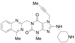 7-(2-Butyn-1-yl)-3,7-dihydro-3-methyl-1-[(4-methyl-2-quinazolinyl)methyl]-8-[(3S)-3-piperidinylamino]-1H-purine-2,6-dione