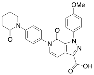 1-(4-Methoxyphenyl)-7-oxo-6-(4-(2-oxopiperidin-1-yl)phenyl)-6,7-dihydro-1H-pyrazolo[3,4-c]pyridine-3-carboxylic Acid