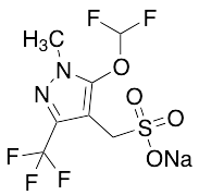 (5-(Difluoromethoxy)-1-methyl-3-(trifluoromethyl)-1H-pyrazol-4-yl)methanesulfonic Acid Sodium Salt