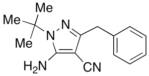 5-Amino-1-tert-butyl-3-phenylmethyl-4-cyanopyrazole