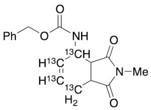 (2,3,3a,4,7,7a-Hexahydro-2-methyl-1,3-dioxo-1H-isoindol-4-yl)carbamic Acid Phenylmethyl Ester-13C4
