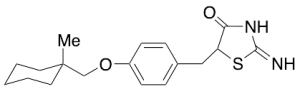 rac 2-Imino-5-[4-(1-methylcyclohexylmethoxyl)benzyl]thiazolidine-4one