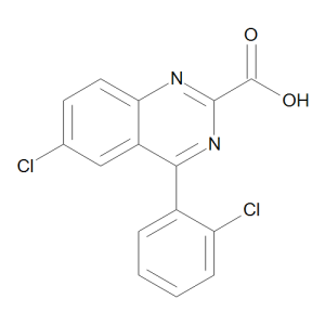 6-Chloro-4-(2-chlorophenyl)-2-quinazolinecarboxylic Acid