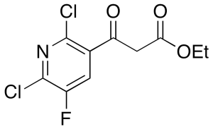 3-(2,6-Dichloro-5-fluoropyridin-3-yl)-3-oxopropanoic Acid Ethyl Ester