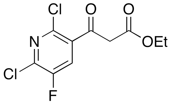 3-(2,6-Dichloro-5-fluoropyridin-3-yl)-3-oxopropanoic Acid Ethyl Ester