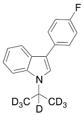 1-Isopropyl-3-(4-fluorophenyl)indole-d7