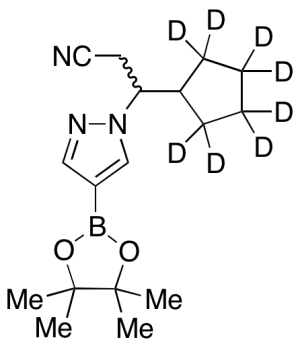 Beta-Cyclopentyl-4-(4,4,5,5-tetramethyl-1,3,2-dioxaborolan-2-yl)-1H-pyrazole-1-propanenitrile-d8