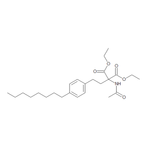 Diethyl 2-Acetamido-2-[2-(4-octylphenylethyl)malonate