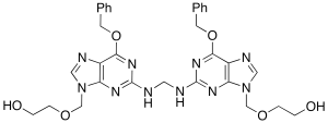 Bis [2-[(2-Amino-1,6-dihydro-6-O-benzyl-9H-purin-9yl)methoxy]ethanol]