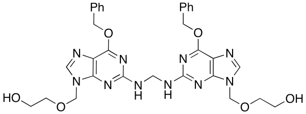 Bis [2-[(2-Amino-1,6-dihydro-6-O-benzyl-9H-purin-9yl)methoxy]ethanol]