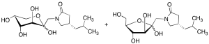 1-Deoxy-1-[(4S)-4-(2-methylpropyl)-2-oxo-1-pyrrolidinyl]-D-fructose, Pyranose / Furanose Mixture and Alpha/Beta Mixture