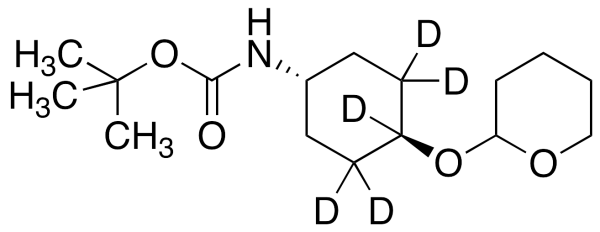 trans-[2-(4-tert-Butyloxycarbonylamino)cyclohexyloxy]tetrahydro-2H-pyran-d5