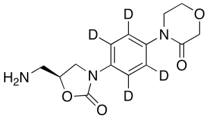 4-[4-[(5S)-5-(Aminomethyl)-2-oxo-3-oxazolidinyl]phenyl]-3-morpholinone-d4