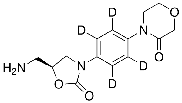4-[4-[(5S)-5-(Aminomethyl)-2-oxo-3-oxazolidinyl]phenyl]-3-morpholinone-d4