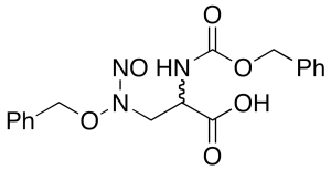 3-[Nitroso(benzyloxy)amino]-N-[(benzyloxy)carbonyl]-D,L-alanine