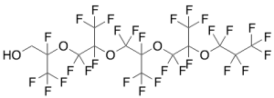2,3,3,3-Tetrafluoro-2-[hexafluoro-2-[hexafluoro-2-[hexafluoro-2-[hexafluoro-2-(heptafluoropropoxy)propoxy]propoxy]propoxy]propoxy]-1-propanol;