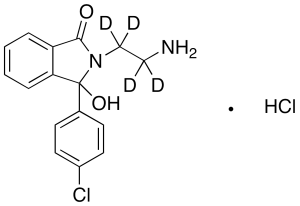 2-(2-Aminoethyl)-3-(4-chlorophenyl)-3-hydroxyphthalimidine-d4 Hydrochloride (Mazindol Metabolite)