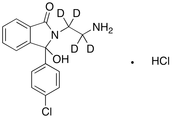 2-(2-Aminoethyl)-3-(4-chlorophenyl)-3-hydroxyphthalimidine-d4 Hydrochloride (Mazindol Metabolite)