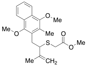 2-[[1-[(1,4-Dimethoxy-3-methyl-2-naphthalenyl)methyl]-2-methyl-2-propen-1-yl]thio]-acetic Acid Methyl Ester