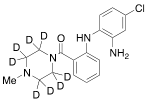 [2-[(2-Amino-4-chlorophenyl)amino]phenyl](4-methyl-1-piperazinyl)methanone-d8