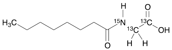 N-Octanoylglycine-13C2,15N