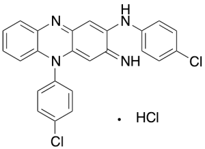 N,5-Bis(4-chlorophenyl)-3,5-dihydro-3-imino-2-phenazinamine Hydrochloride