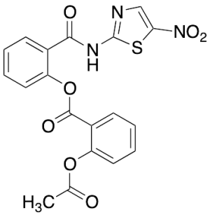 2-[[(5-Nitro-2-thiazolyl)amino]carbonyl]phenyl 2-(acetyloxy)benzoate