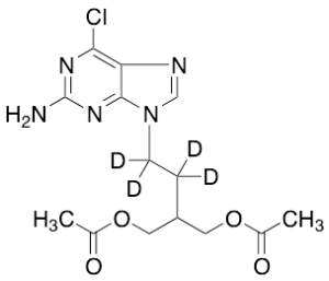 9-(4-Acetoxy-3-acetoxymethylbutyl)-2-amino-6-chloropurine-d4