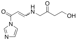1-(4-Aza-8-hydroxy-6-oxo)oct-2-en-1-oylimidazole(mixture E/Z)