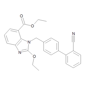 Ethyl-2-ethoxy-1-[[(2'-cyanobiphenyl-4-yl) methyl] benzimidazole]-7-carboxylate