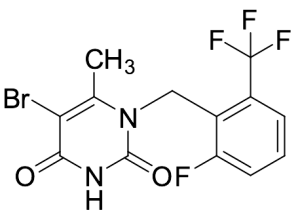 5-Bromo-1-[2-Fluoro-6-(trifluoromethyl)benzyl]-6-methylpyrimidine-2,4(1H,3H)-dione