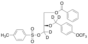 (R)-3-Benzoyloxy-2-(4-trifluoromethoxybenzyl-d2-oxy)propyl-1,1-d2 4-Toluenesulfonate