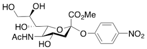 5-Acetamino-4-hydroxy-2-(4-nitro-phenoxy)-6-(1,2,3-trihydroxy-propyl)-tetrahydro-pyran-2-carboxylic Acid Methyl Ester