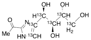 (R,S,R)-2-Acetyl-4-(1,2,3,4-tetrahydroxybutyl)-imidazole-13C6