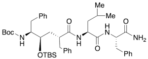 N-[(2R,4R,5S)-5-[[(1,1-Dimethylethoxy)carbonyl]amino]-4-[[(1,1-dimethylethyl)dimethylsilyl]oxy]-1-oxo-6-phenyl-2-(phenylmethyl)hexyl]-L-leucyl-L-phenylalaninamide