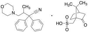 rac-Beta-Methyl-Alpha,Alpha-diphenyl-4-morpholinebutanenitrile (R)-10-Camphorsulfonic Acid Salt