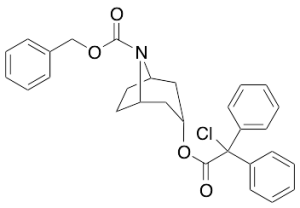 N-Benzyloxycarbonyl-O-(2-chloro-2,2-diphenyl)acetyl Nortropine