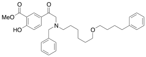 2-Hydroxy-5-[2-[[6-(4-phenylbutoxy)hexyl](phenylmethyl)amino]acetyl]benzoic Acid Methyl Ester