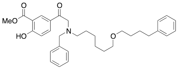 2-Hydroxy-5-[2-[[6-(4-phenylbutoxy)hexyl](phenylmethyl)amino]acetyl]benzoic Acid Methyl Ester